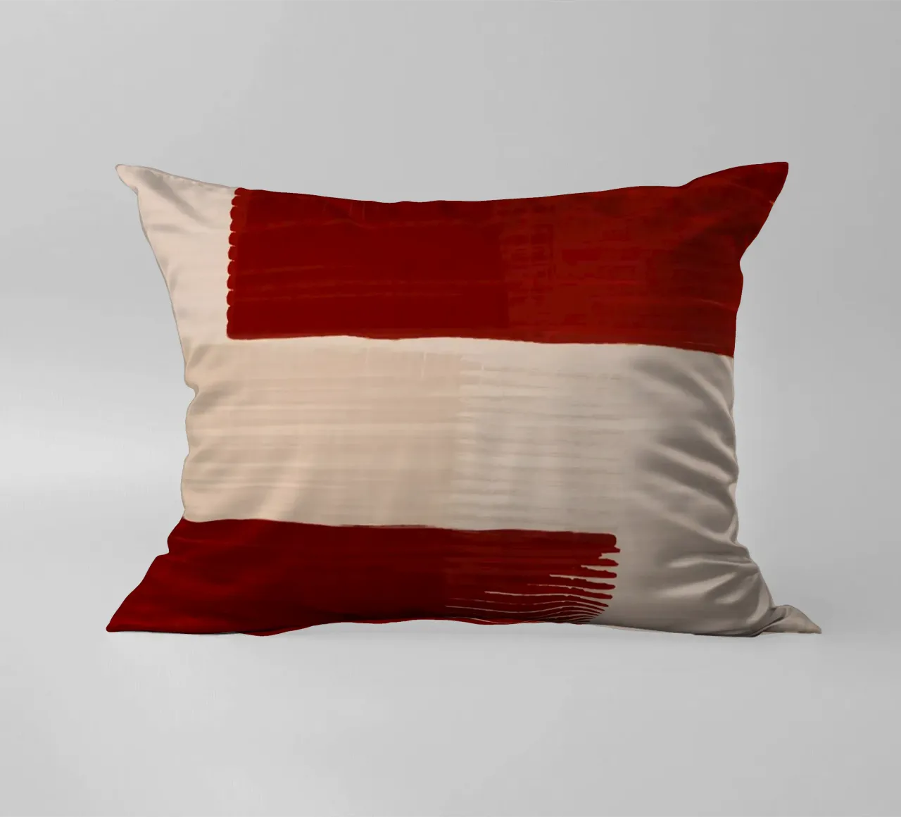 Shutter Studies 2 | Red & Neutral Cream cuscino da sabidussi