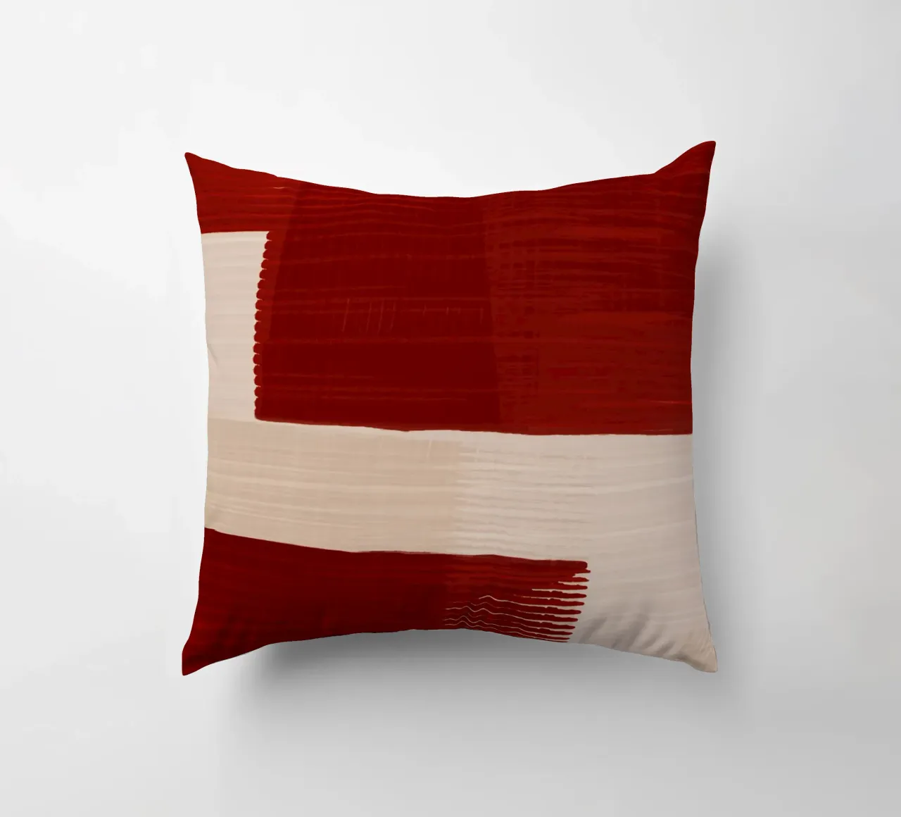 Shutter Studies 2 | Red & Neutral Cream cuscino da sabidussi