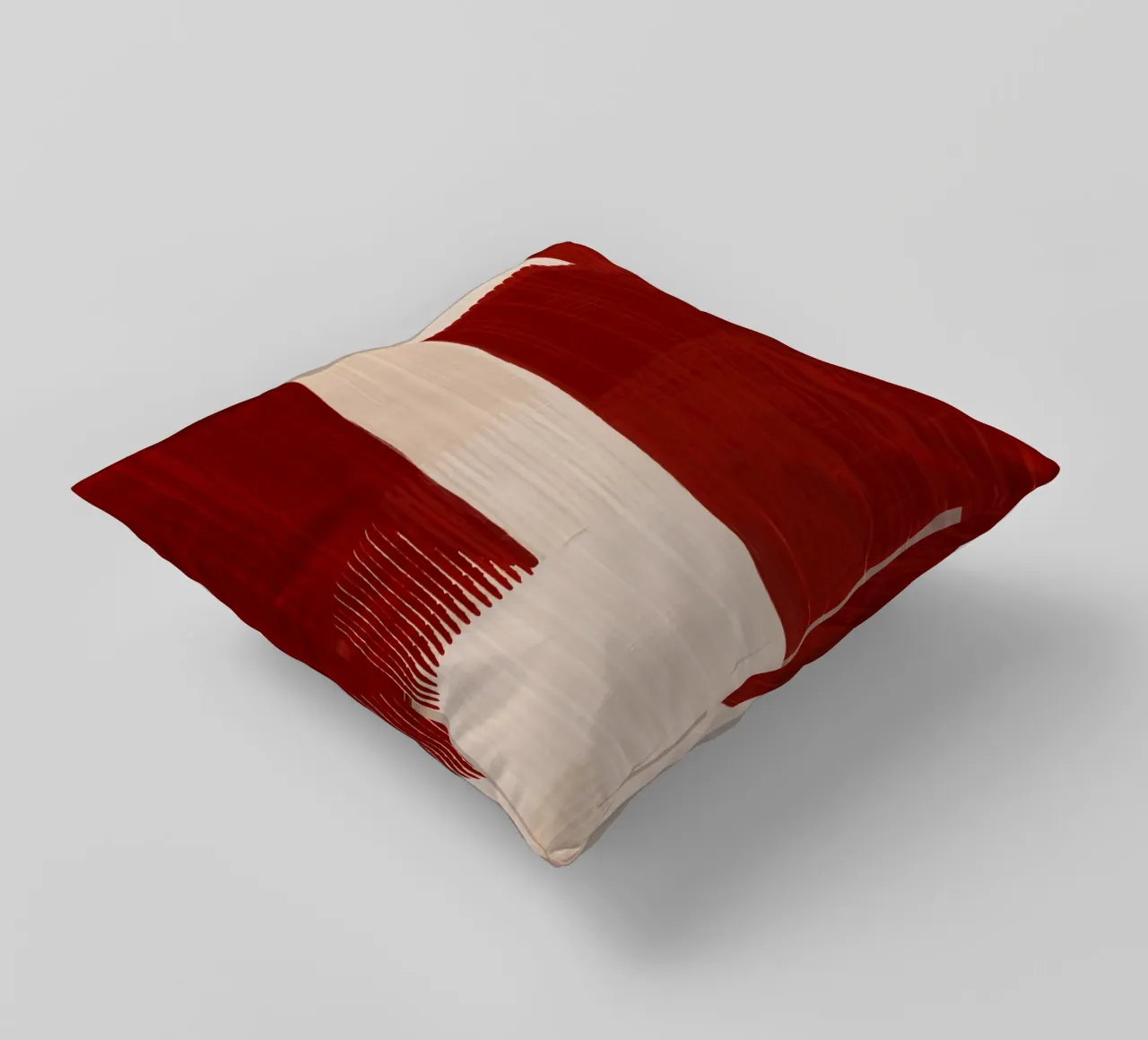 Shutter Studies 2 | Red & Neutral Cream cuscino da sabidussi