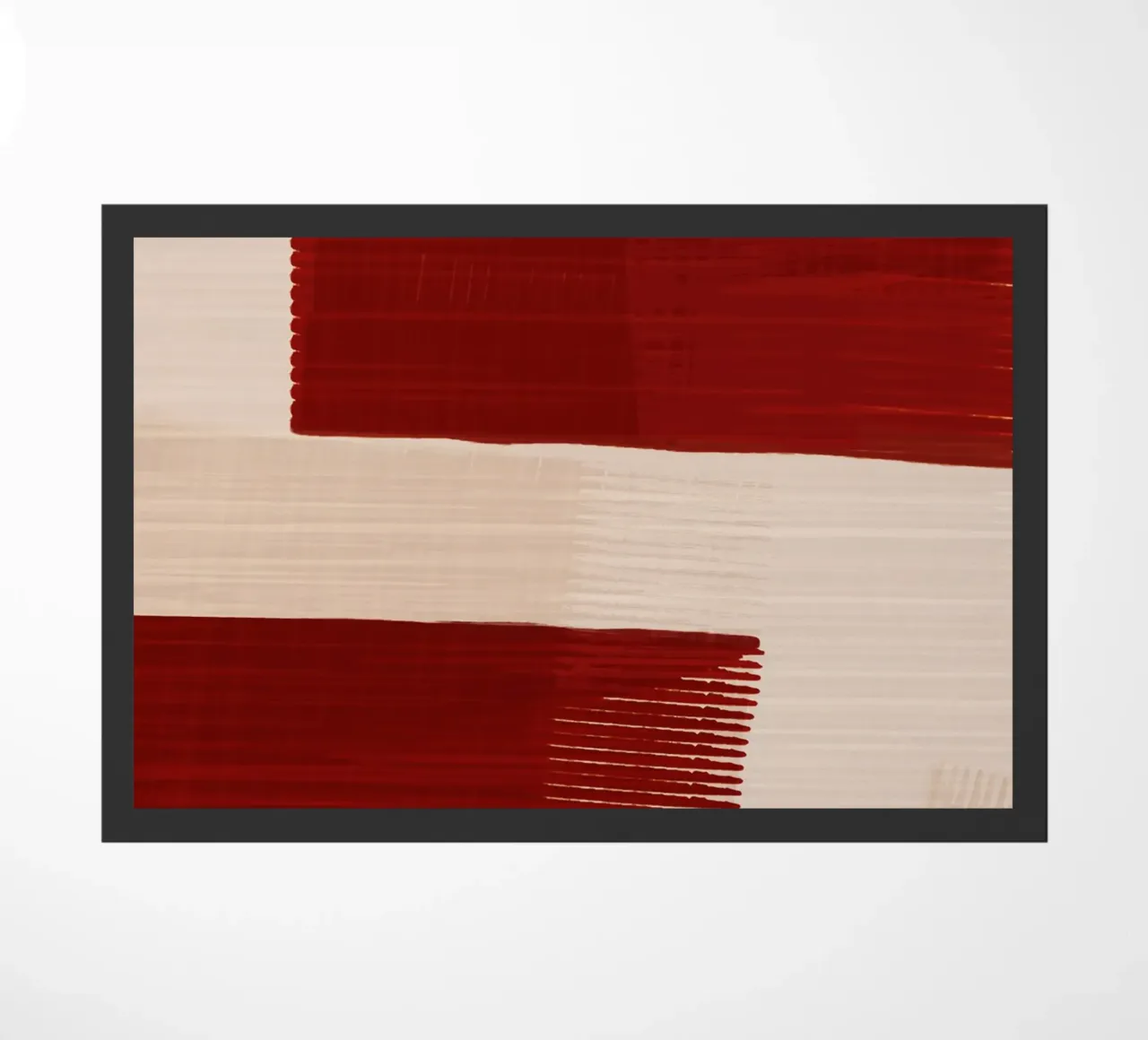 Shutter Studies 2 | Red & Neutral Cream felpudo de sabidussi