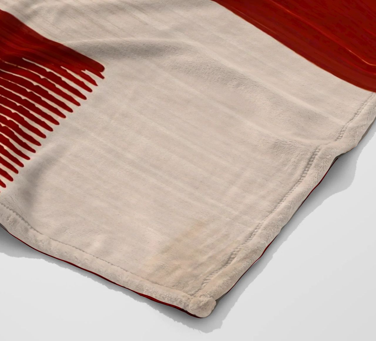 Shutter Studies 2 | Red & Neutral Cream Fleecedecke von sabidussi