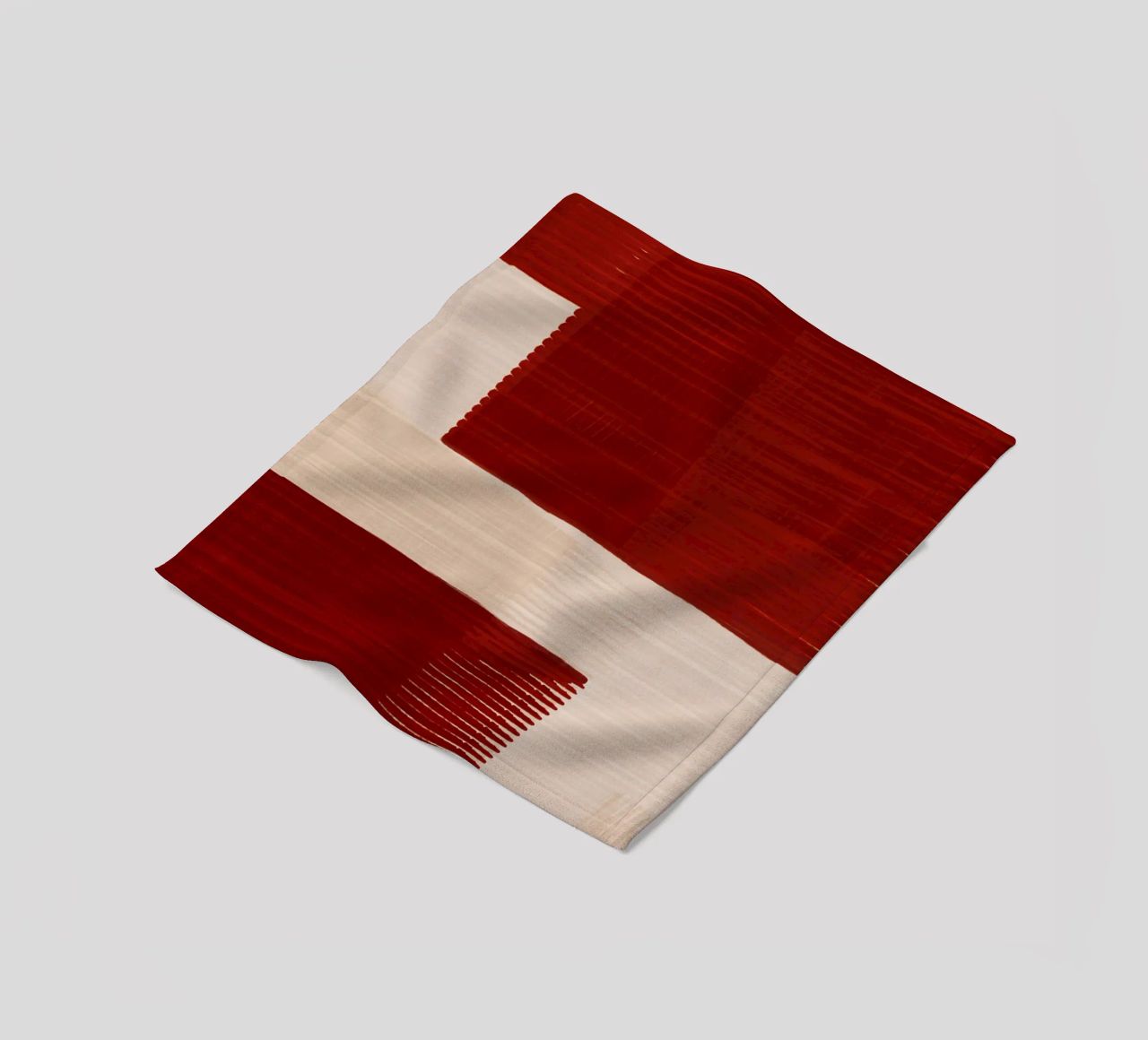 Shutter Studies 2 | Red & Neutral Cream Fleecedecke von sabidussi