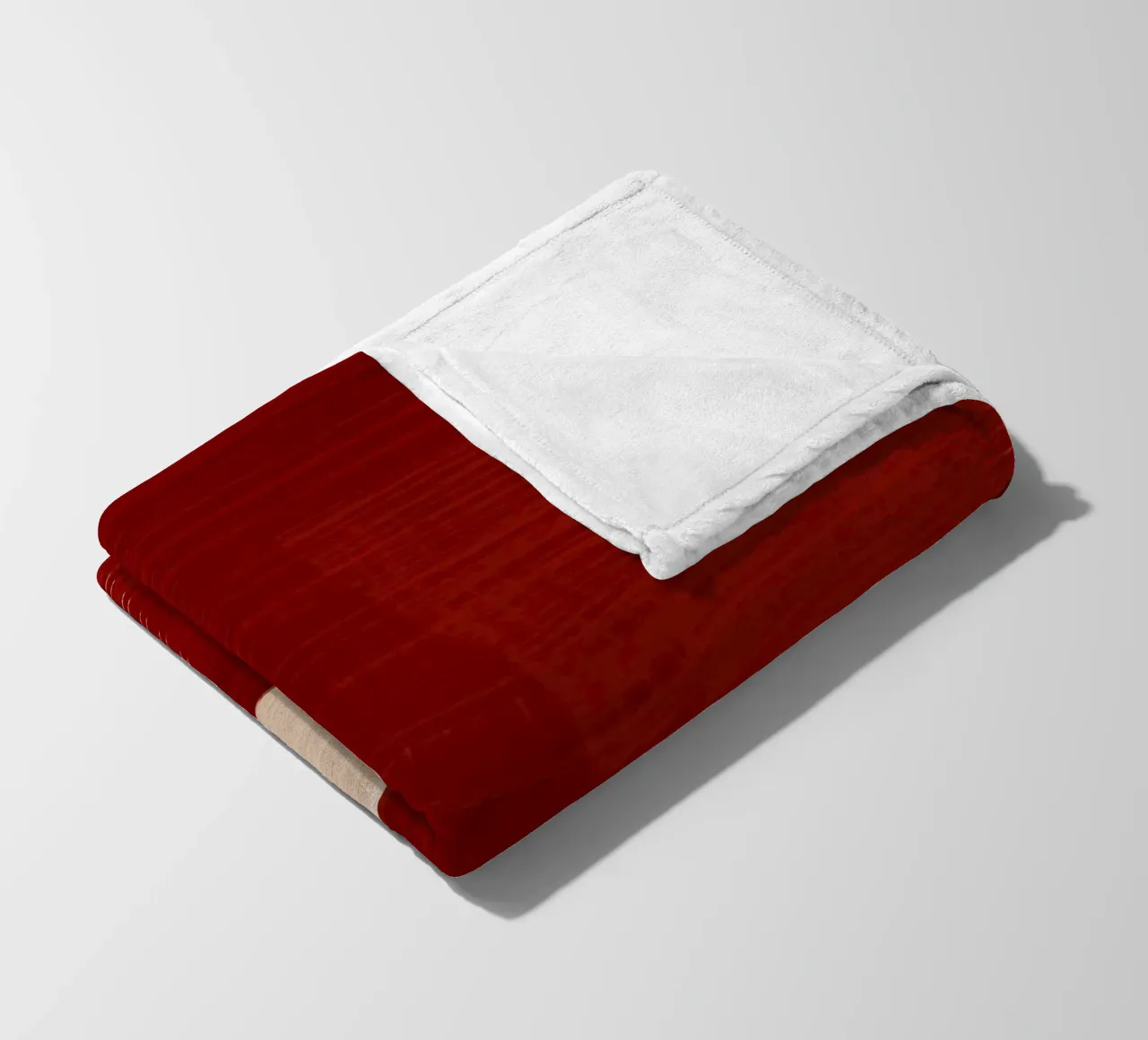 Shutter Studies 2 | Red & Neutral Cream coperta in pile da sabidussi