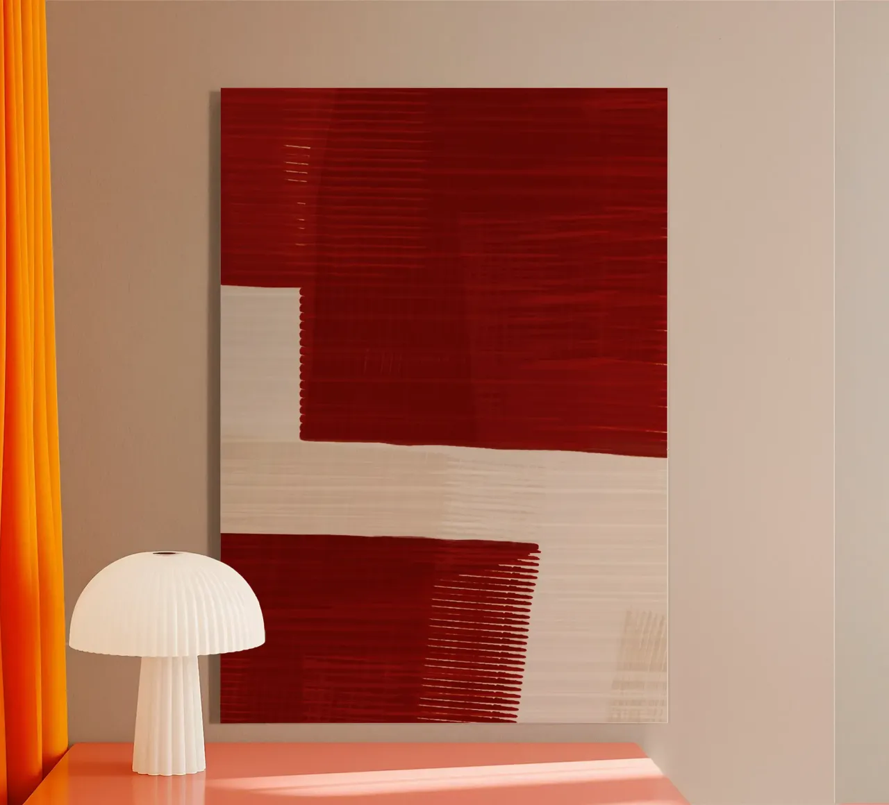 Shutter Studies 2 | Red & Neutral Cream metacrilato de sabidussi