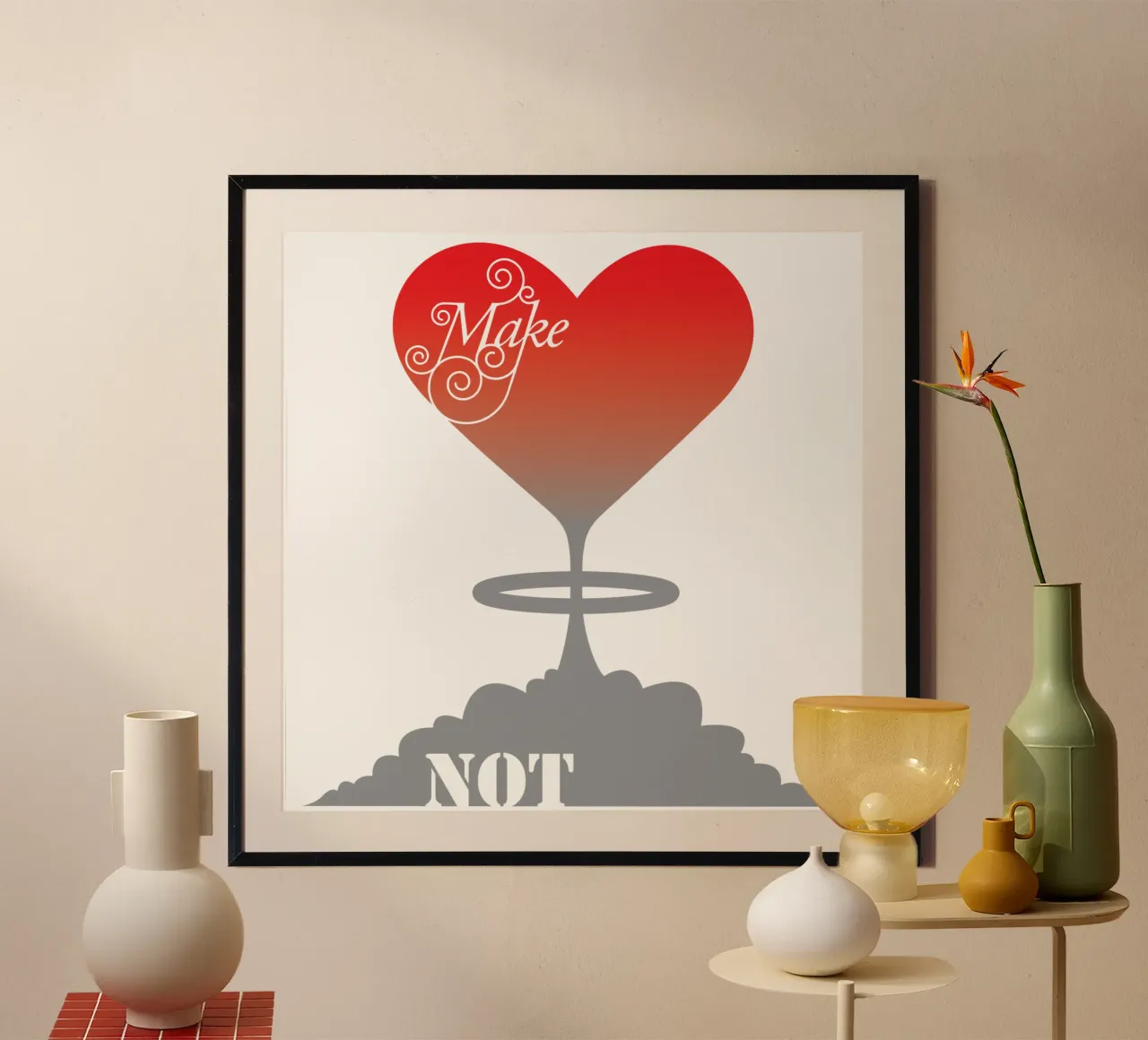 Make Love, Not War poster da Thomas Fuchs