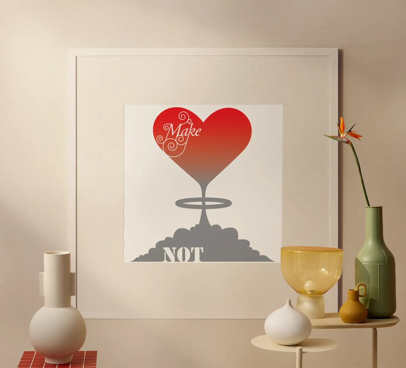 Make Love, Not War poster by Thomas Fuchs