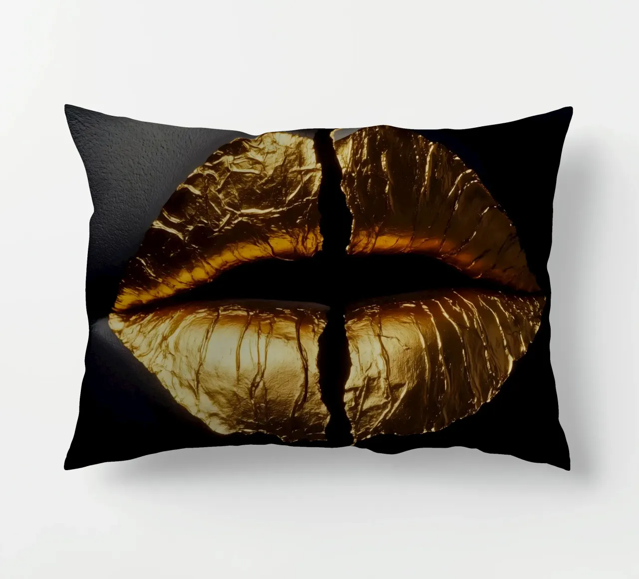 Il silenzio è oro | Gold Art cuscino da Autofocus