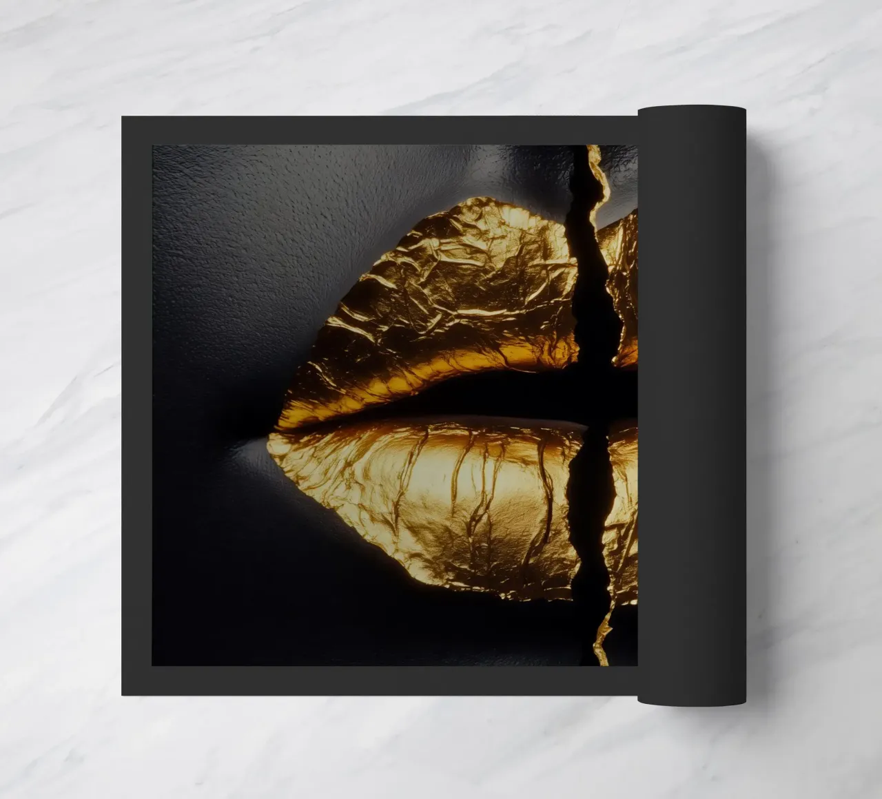 Il silenzio è oro | Gold Art zerbino da Autofocus