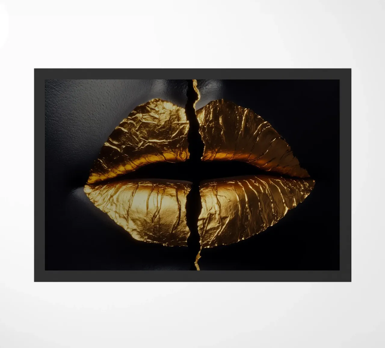 Il silenzio è oro | Gold Art zerbino da Autofocus