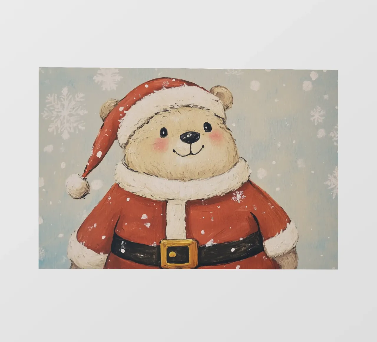 Bear Santa pvc cover by Melloi Art Print
