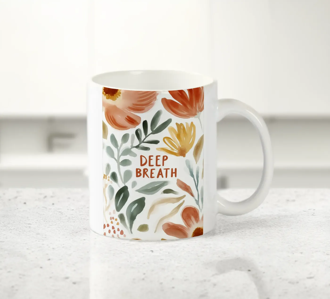 Deep Breath ceramic mug by treechild