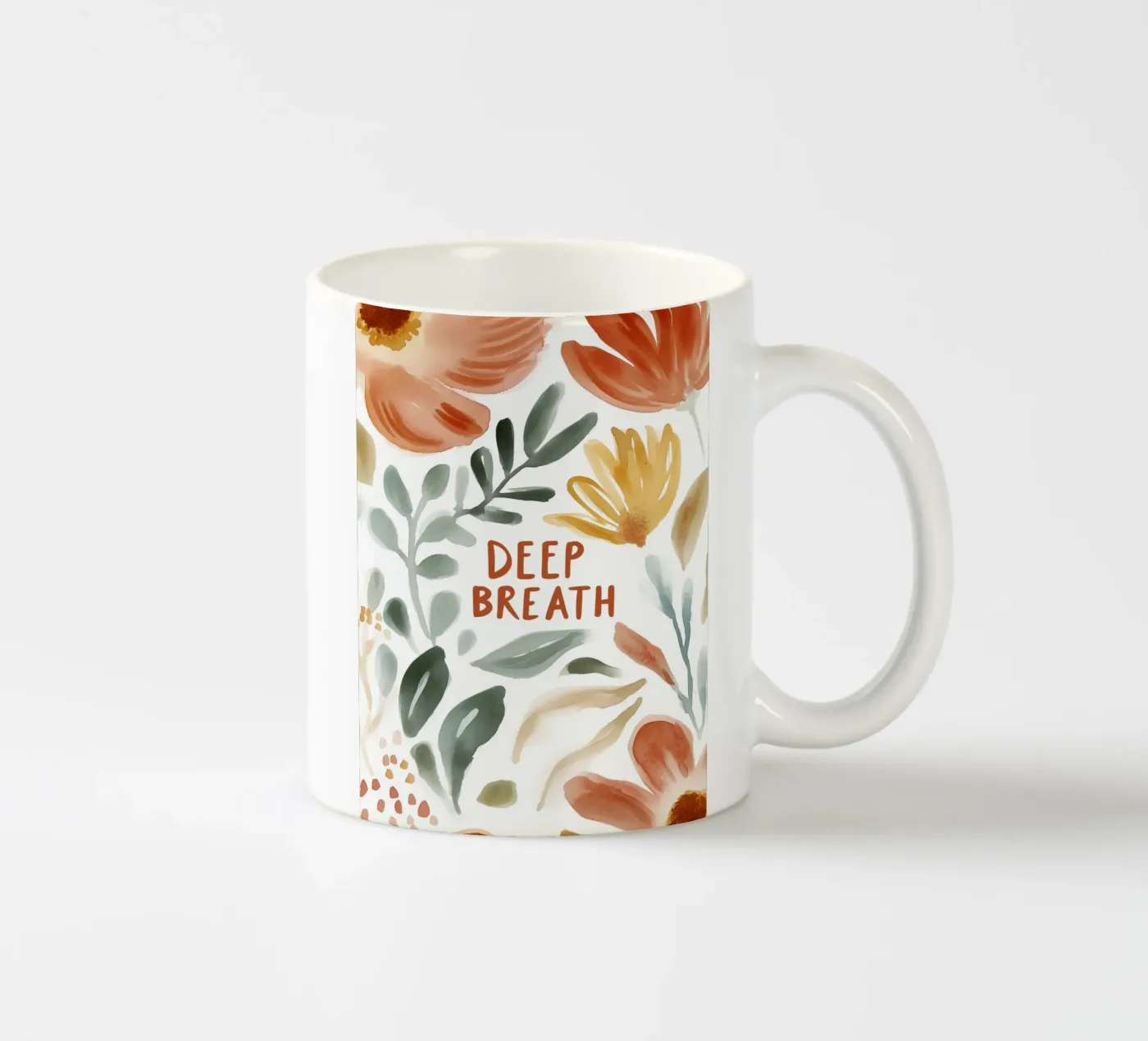Deep Breath ceramic mug by treechild