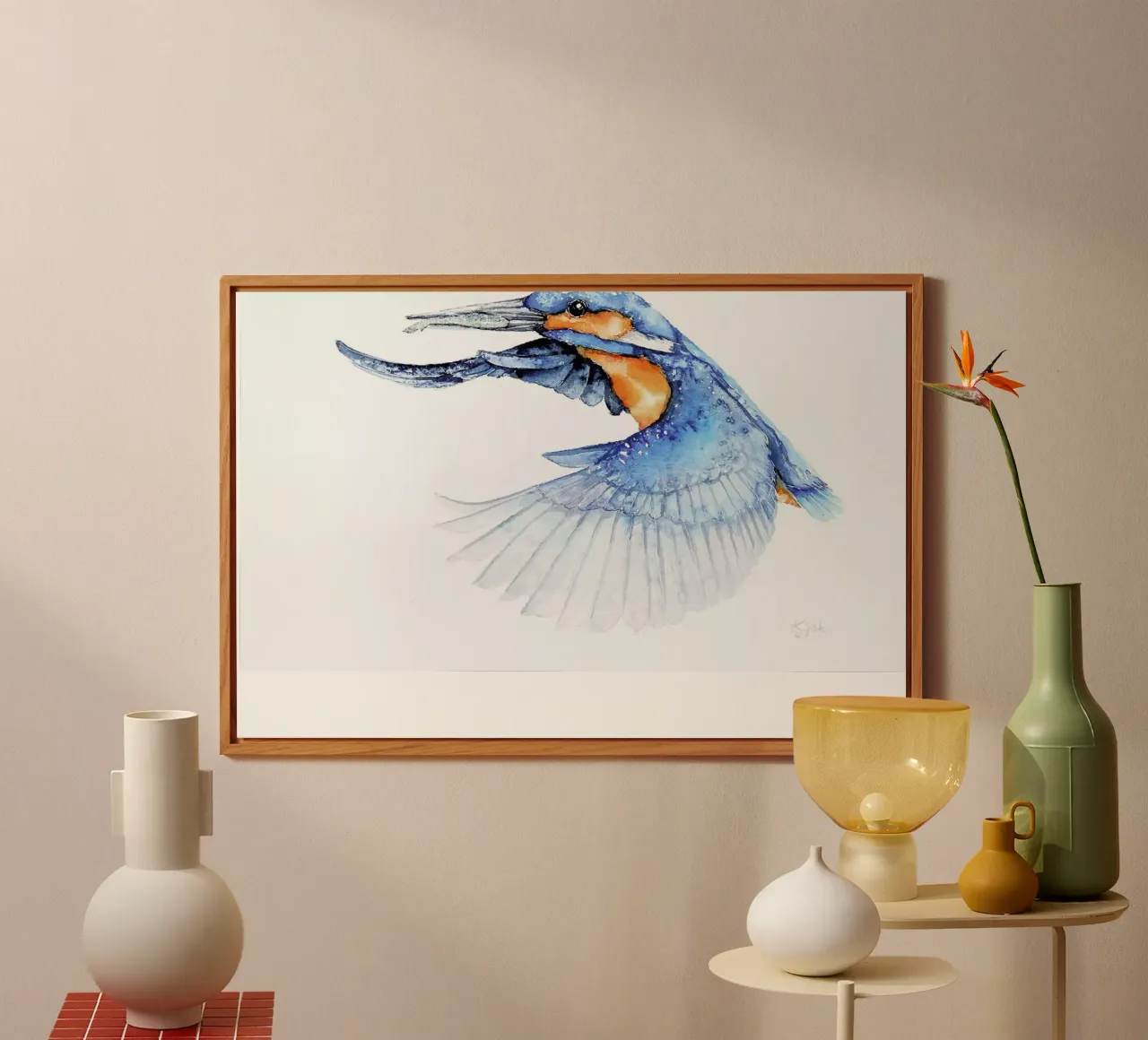 Kingfisher alluminio dibond da Karolina Kijak
