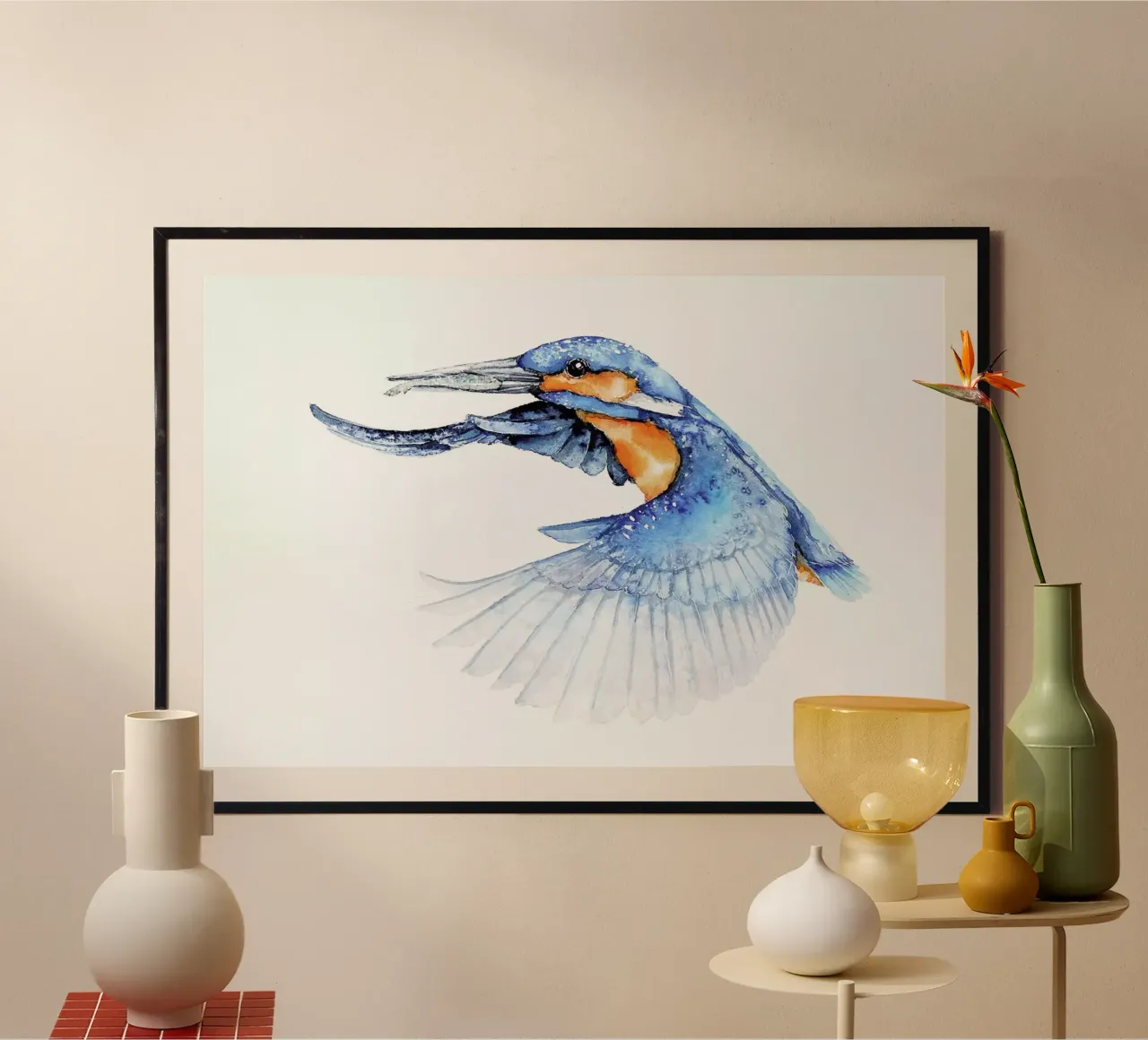 Kingfisher carta hahnemühle da Karolina Kijak