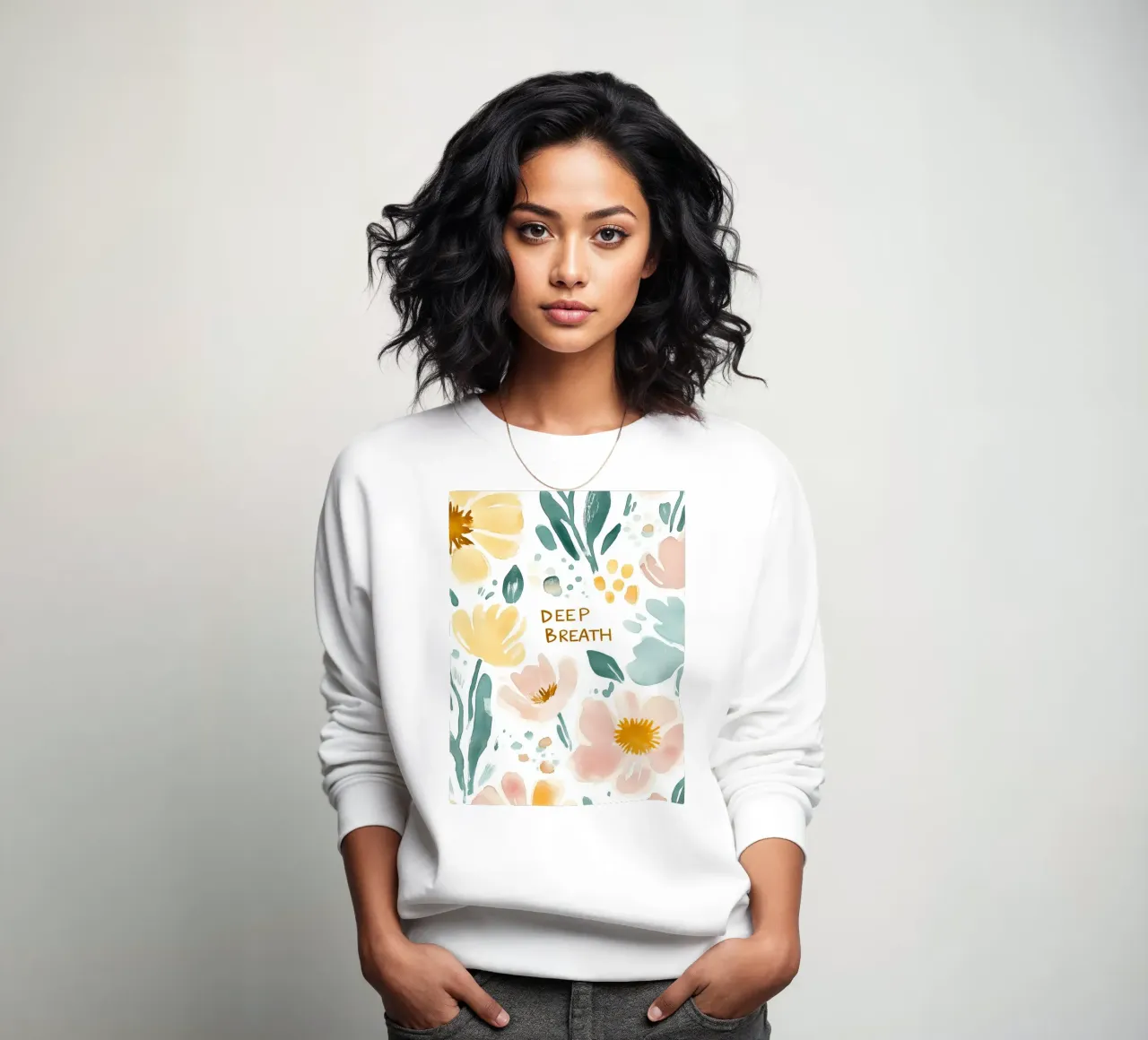 Deep Breath No 2 Sweatshirt von treechild