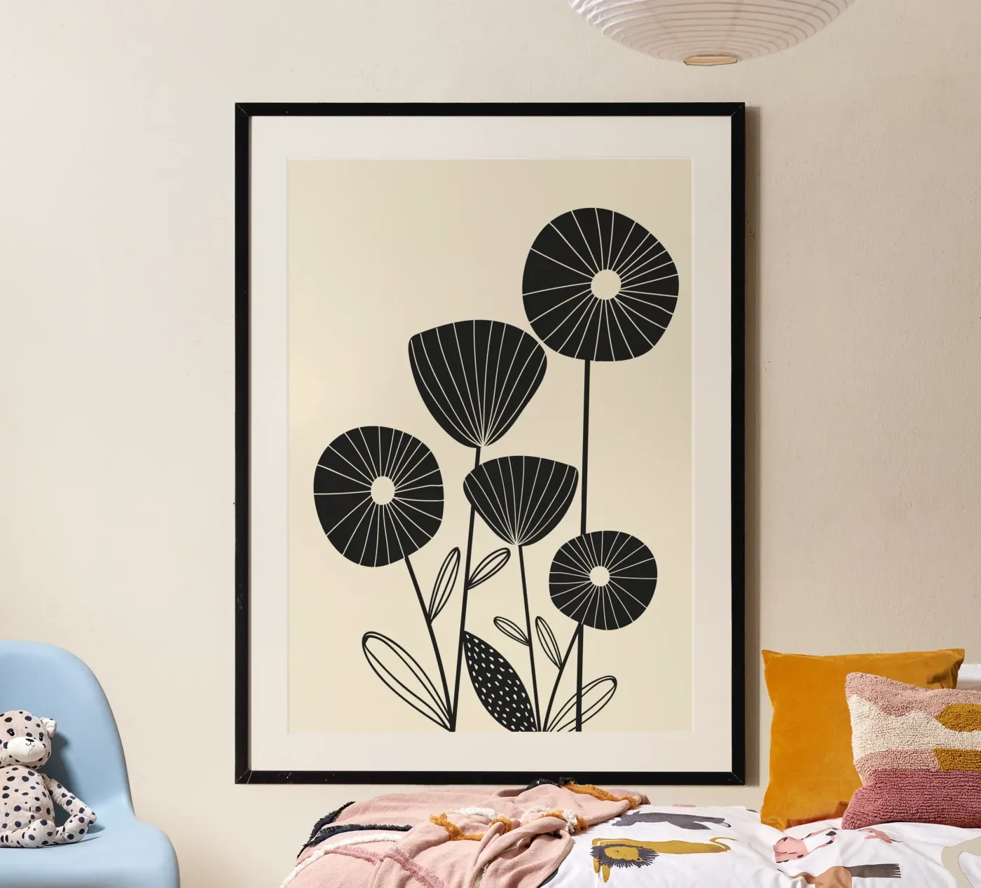 Abstract Flowers poster da Flow Line