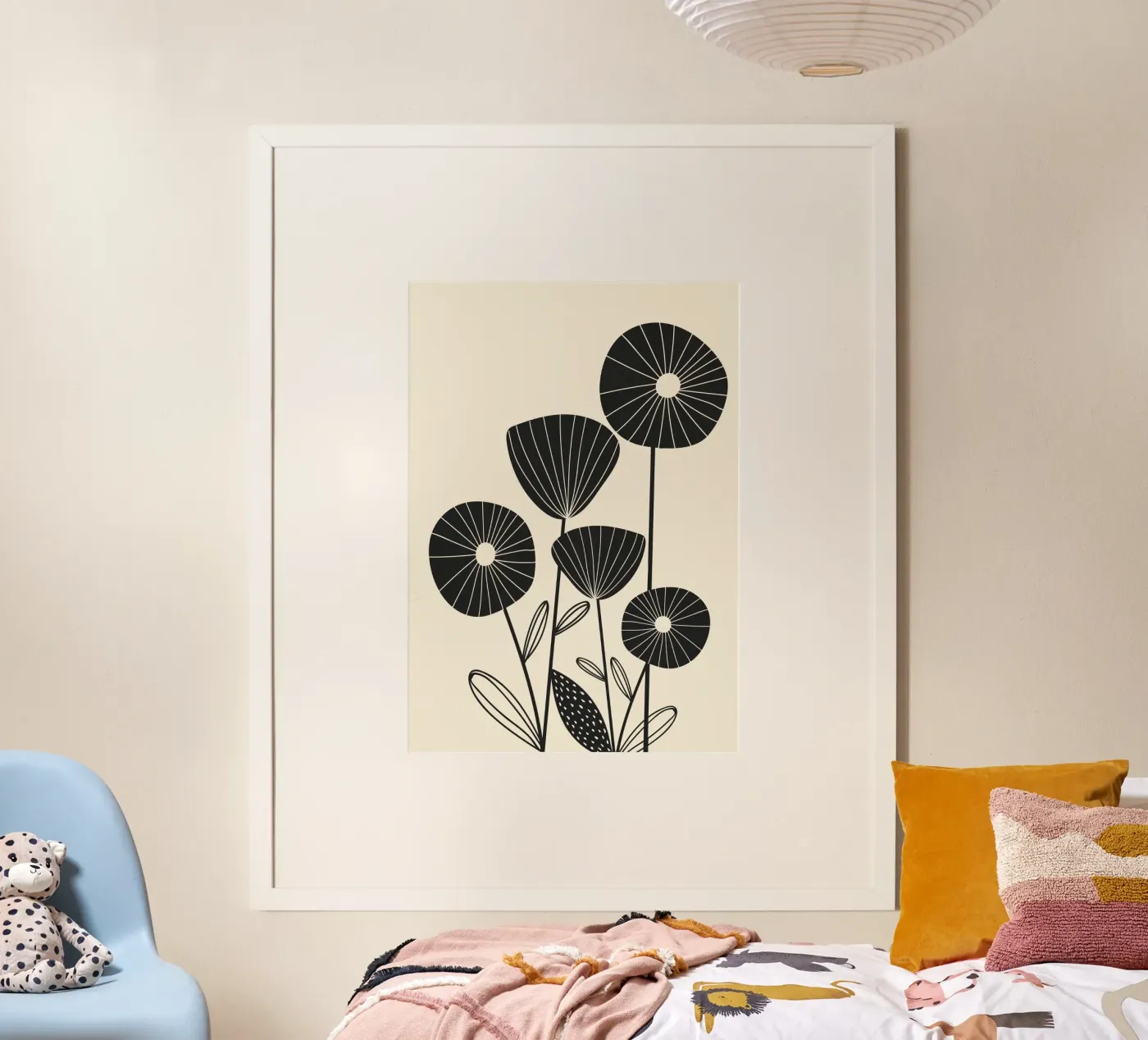 Abstract Flowers poster da Flow Line