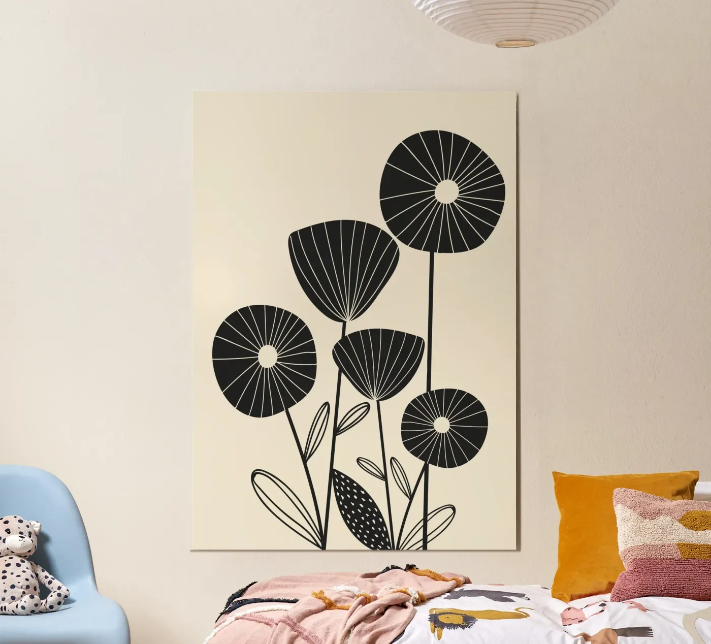 Abstract Flowers poster da Flow Line