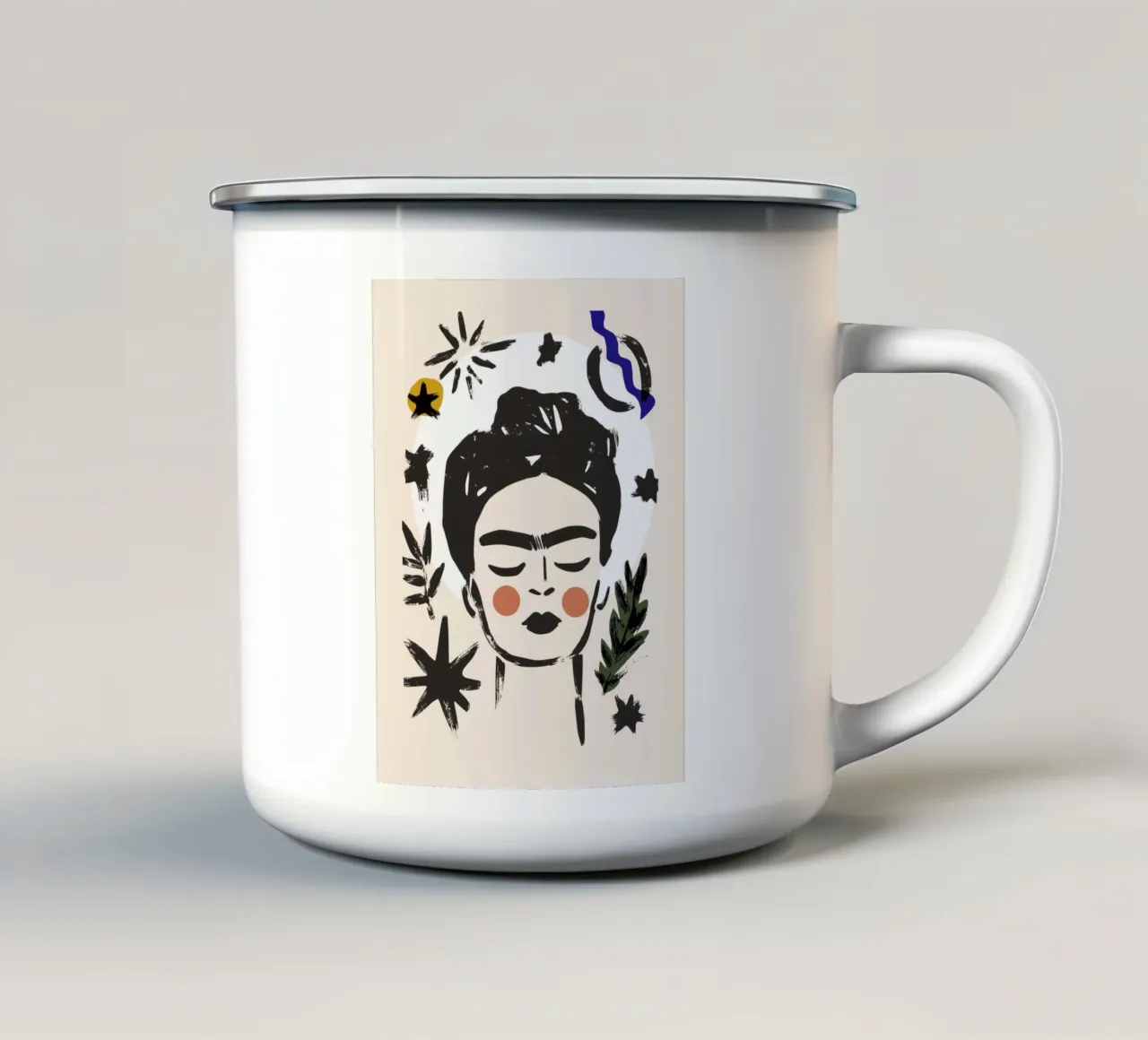 Open Mind (Version 2) tazza in smalto da treechild