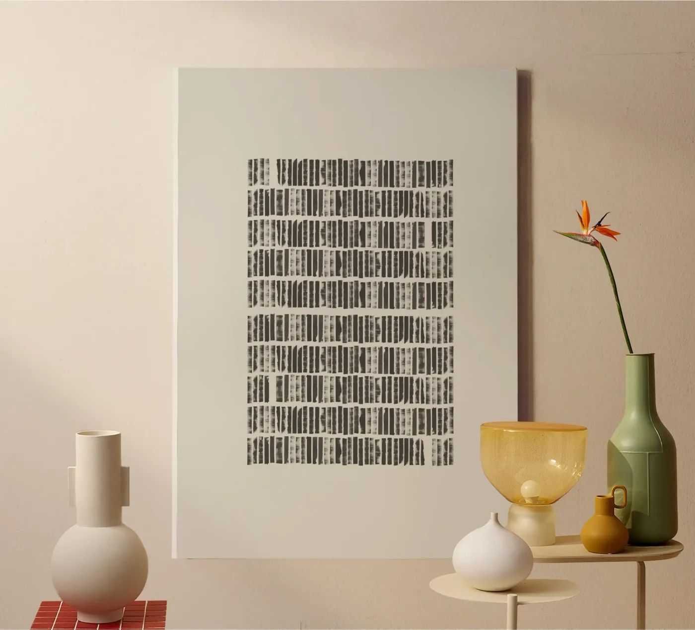 Monochrome Patterns canvas by The Miuus Studio