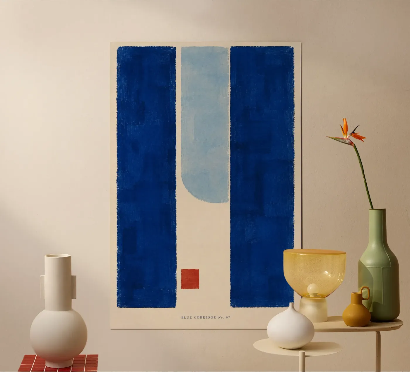 Blue Corridor No. 07 poster da GEOMETRIC STUDIO