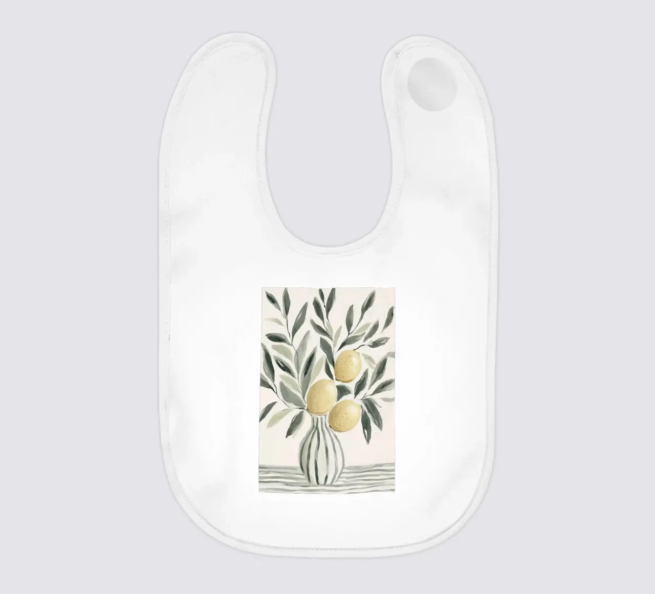 Alberi di limone in vaso bavaglino da Melloi Art Print