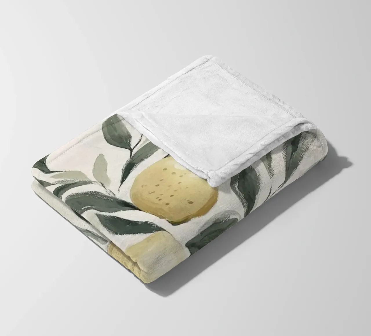 Alberi di limone in vaso coperta in pile da Melloi Art Print
