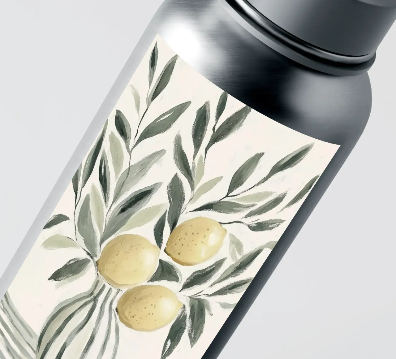 Alberi di limone in vaso adesivo da Melloi Art Print