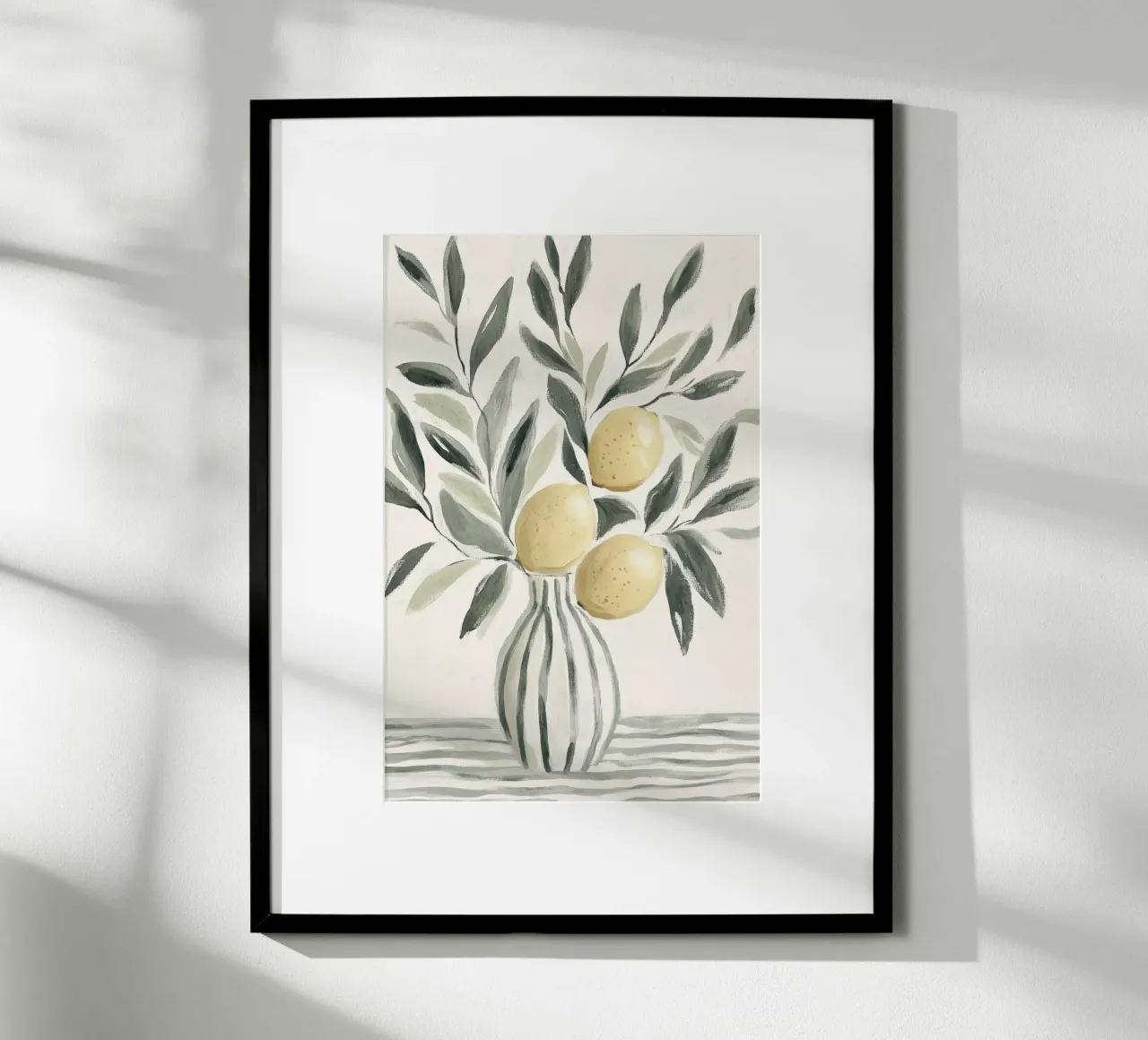 Alberi di limone in vaso carta hahnemühle da Melloi Art Print