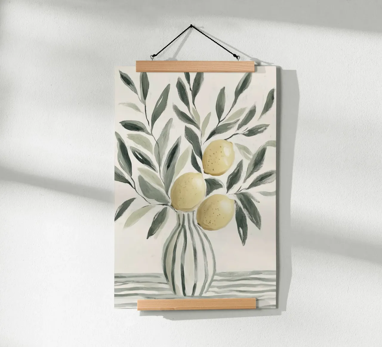 Alberi di limone in vaso carta hahnemühle da Melloi Art Print