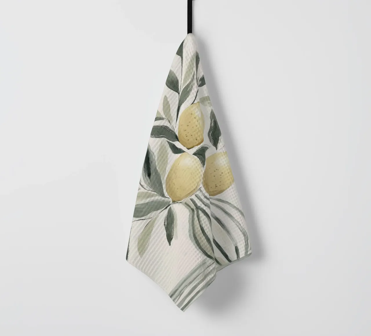 Alberi di limone in vaso canovaccio da cucina da Melloi Art Print