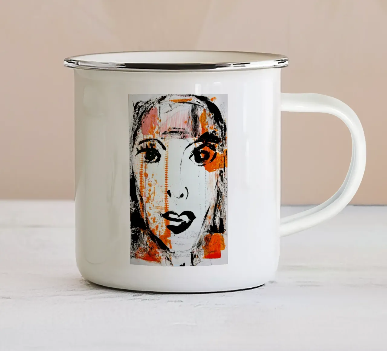 Woman - knowing tazza in smalto da MissVeroonica
