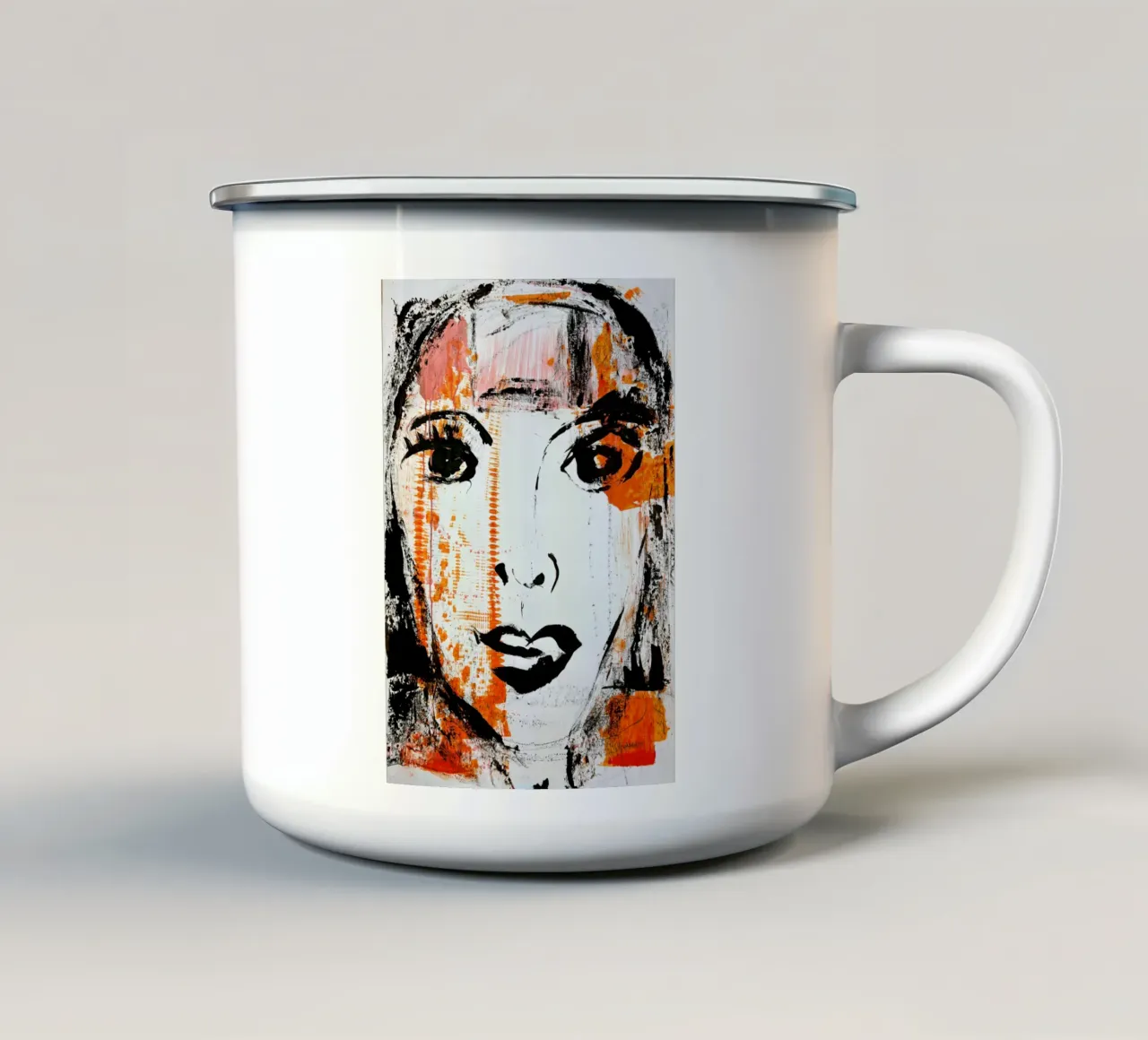Woman - knowing tazza in smalto da MissVeroonica