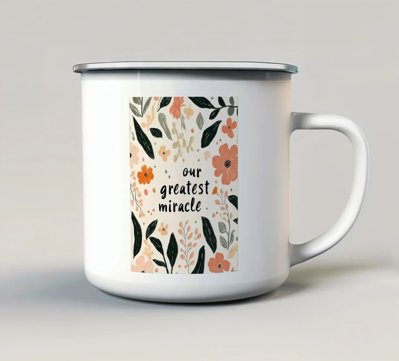 Our Greatest Miracle (No 2) tazza in smalto da treechild