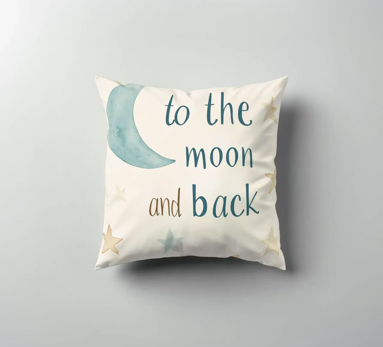 To The Moon And Back No 3 cuscino da treechild