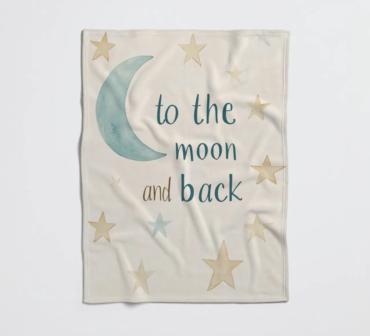 To The Moon And Back No 3 coperta in pile da treechild