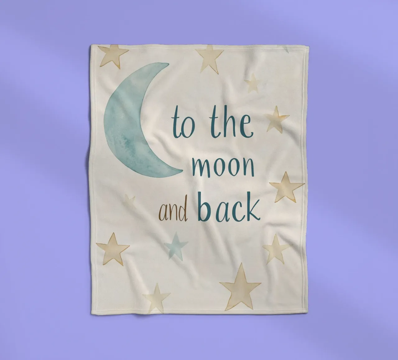 To The Moon And Back No 3 coperta in pile da treechild