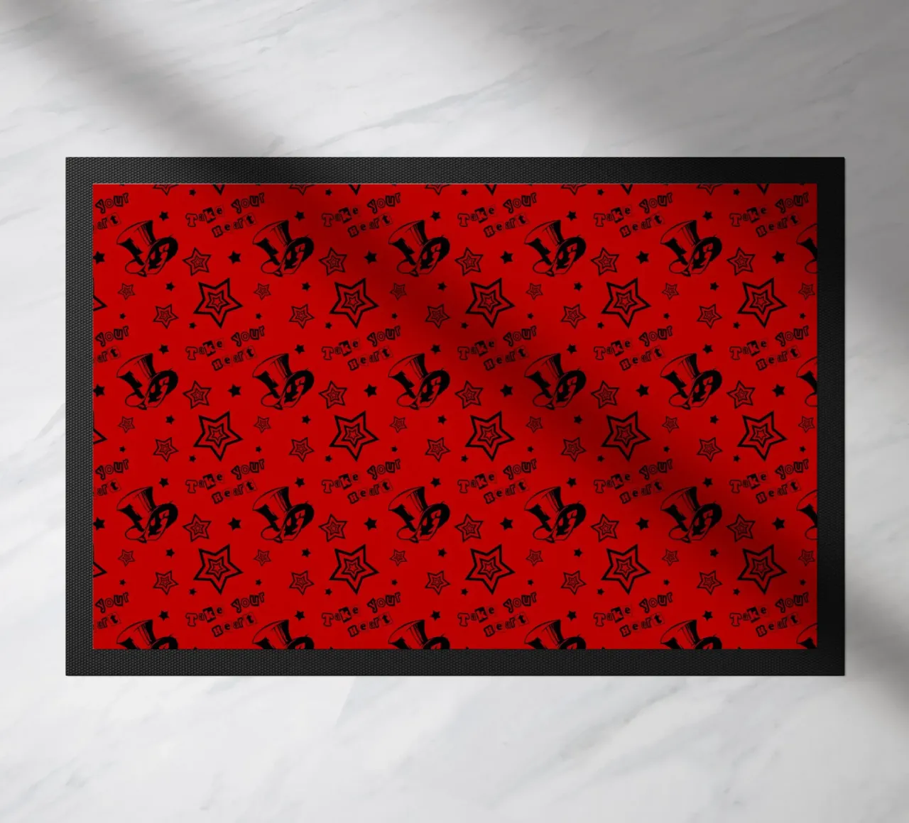 Take your heart pattern doormat by Loobs