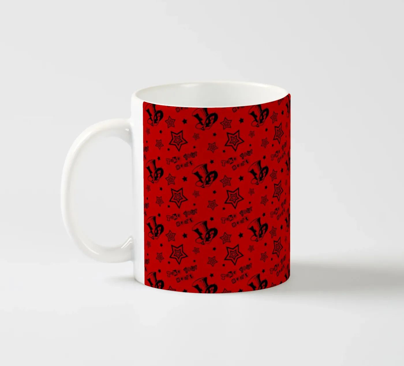 Take your heart pattern ceramic mug by Loobs