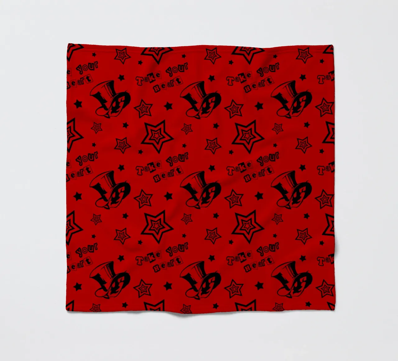 Take your heart pattern fleece blanket by Loobs