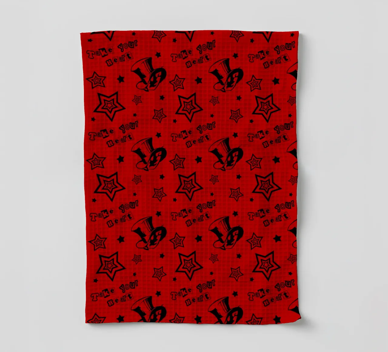 Take your heart pattern tea towel by Loobs