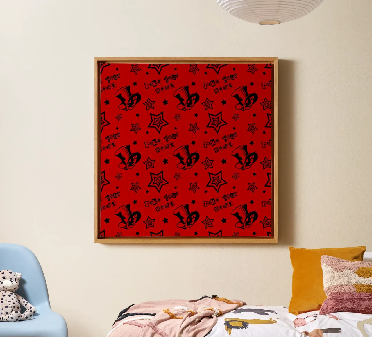 Take your heart pattern canvas by Loobs