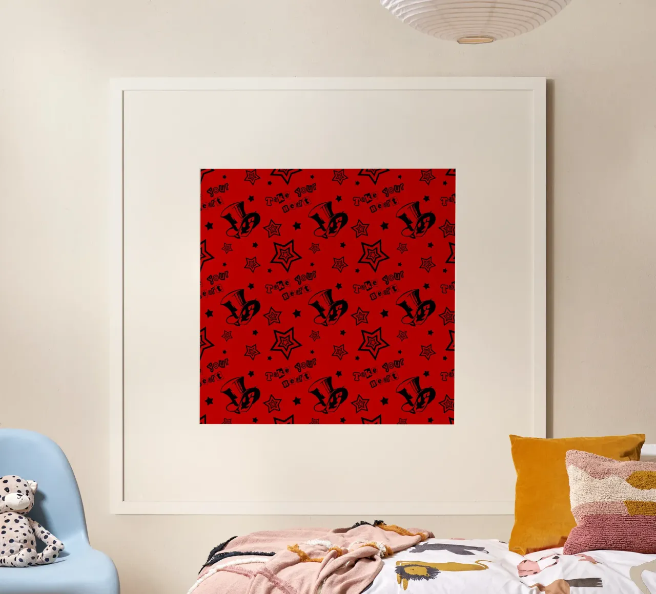 Take your heart pattern poster by Loobs