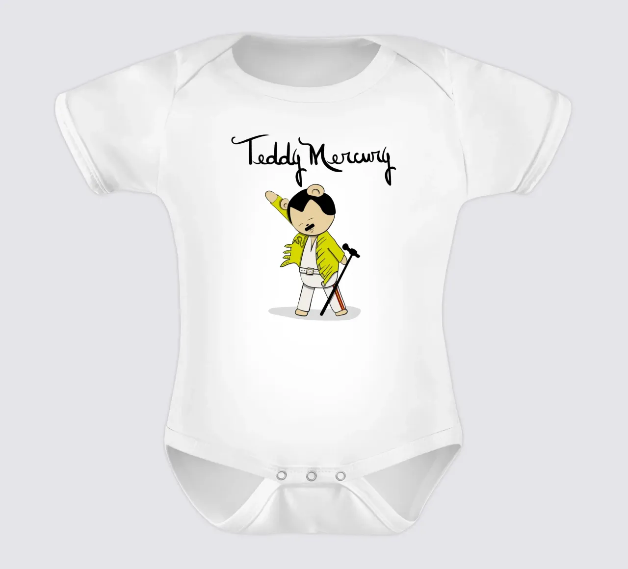 Teddy Mercury body neonato maniche corte da Loobs