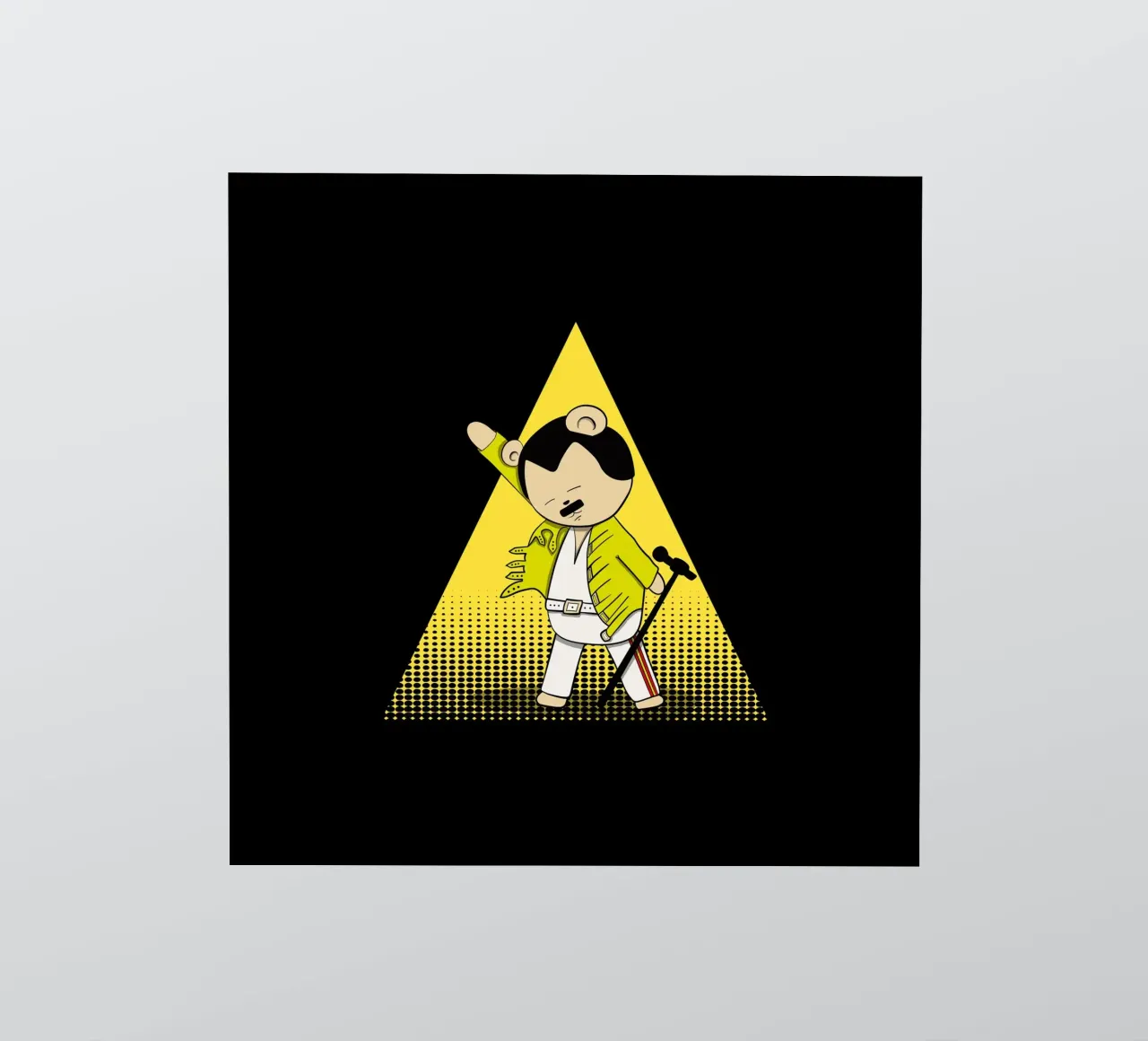 Teddy Mercury under the spotlight sticker by Loobs