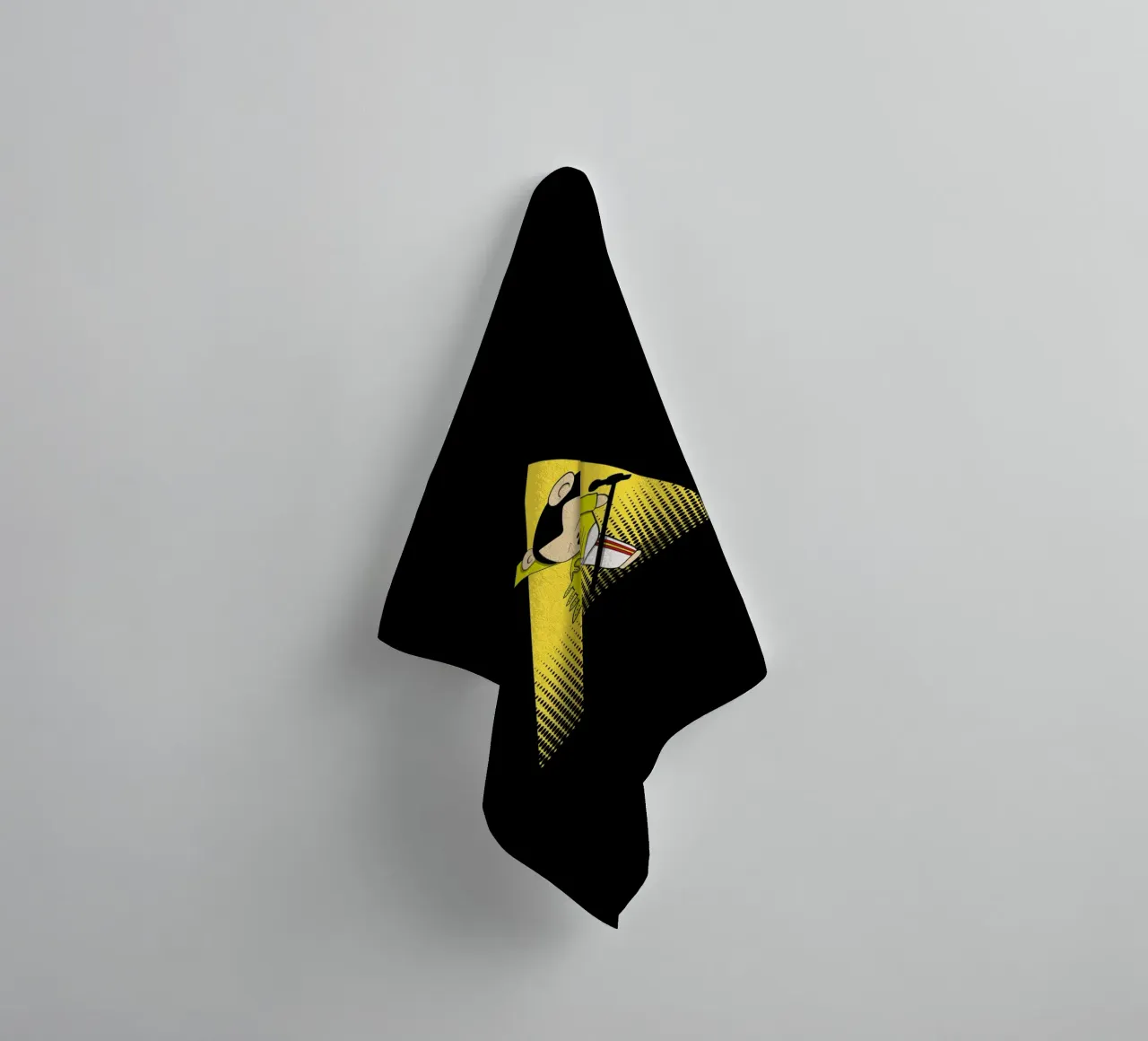 Teddy Mercury im Rampenlicht Handtuch von Loobs