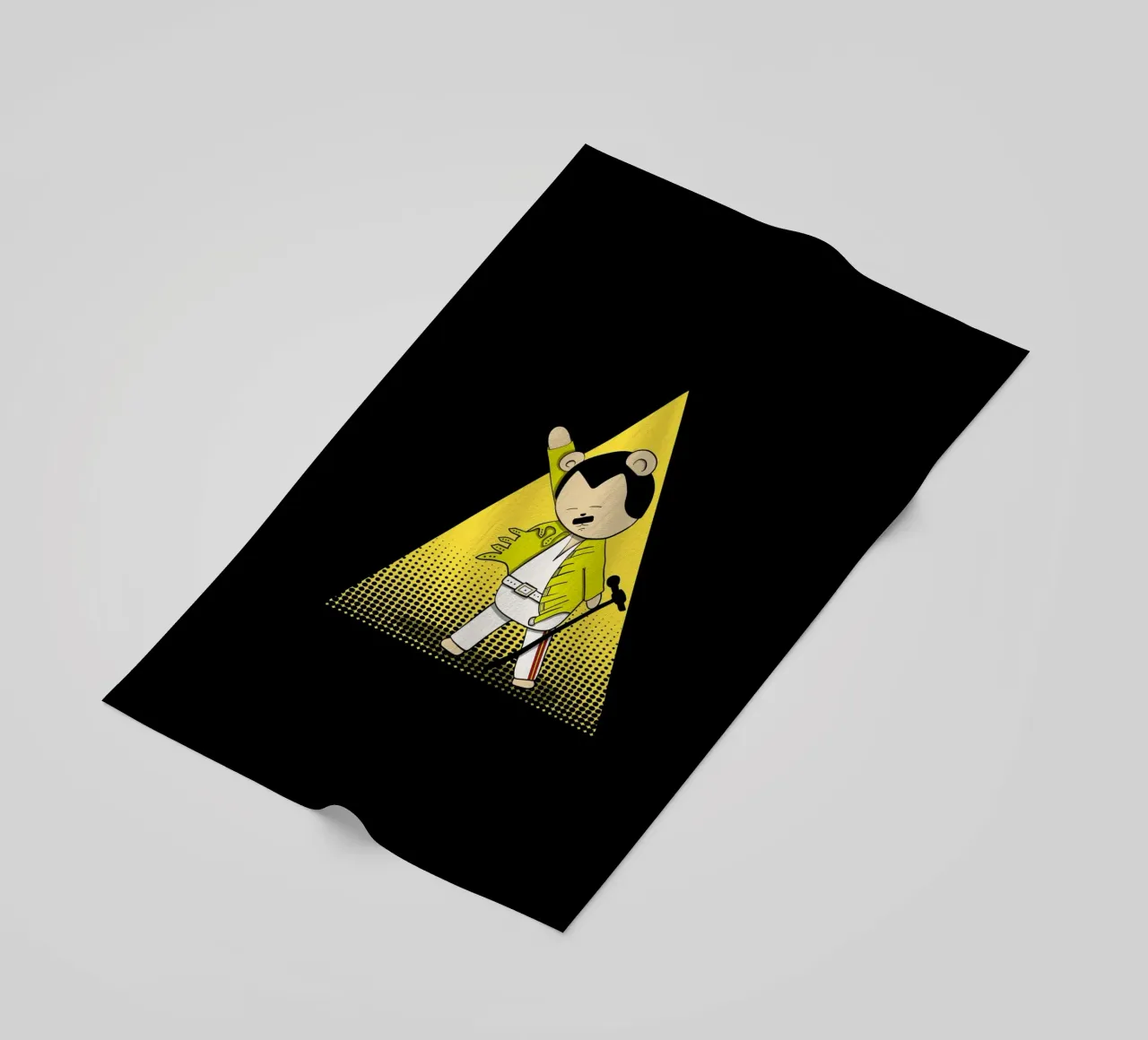 Teddy Mercury under the spotlight beach towel by Loobs