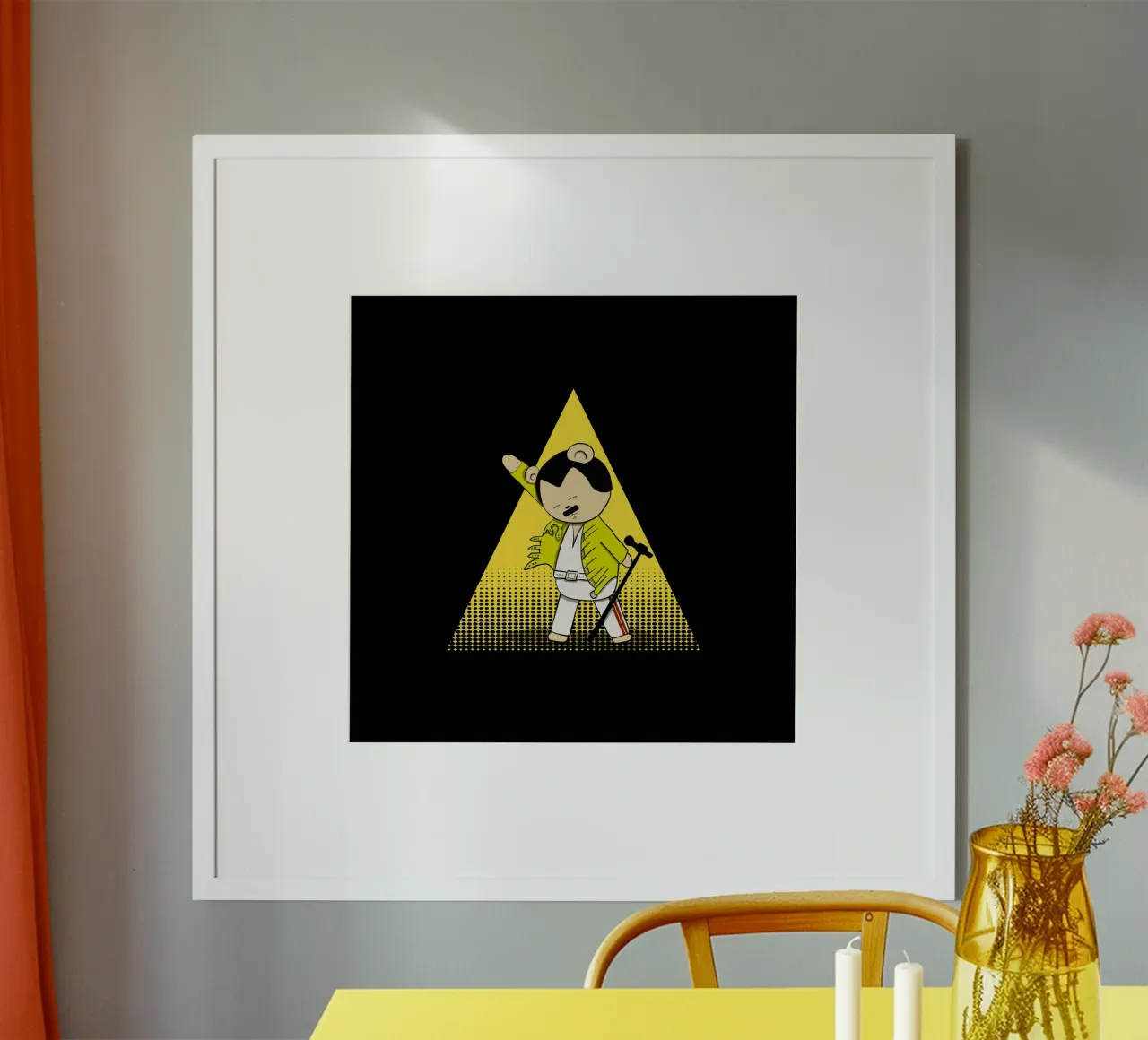 Teddy Mercury im Rampenlicht Hahnemühle von Loobs