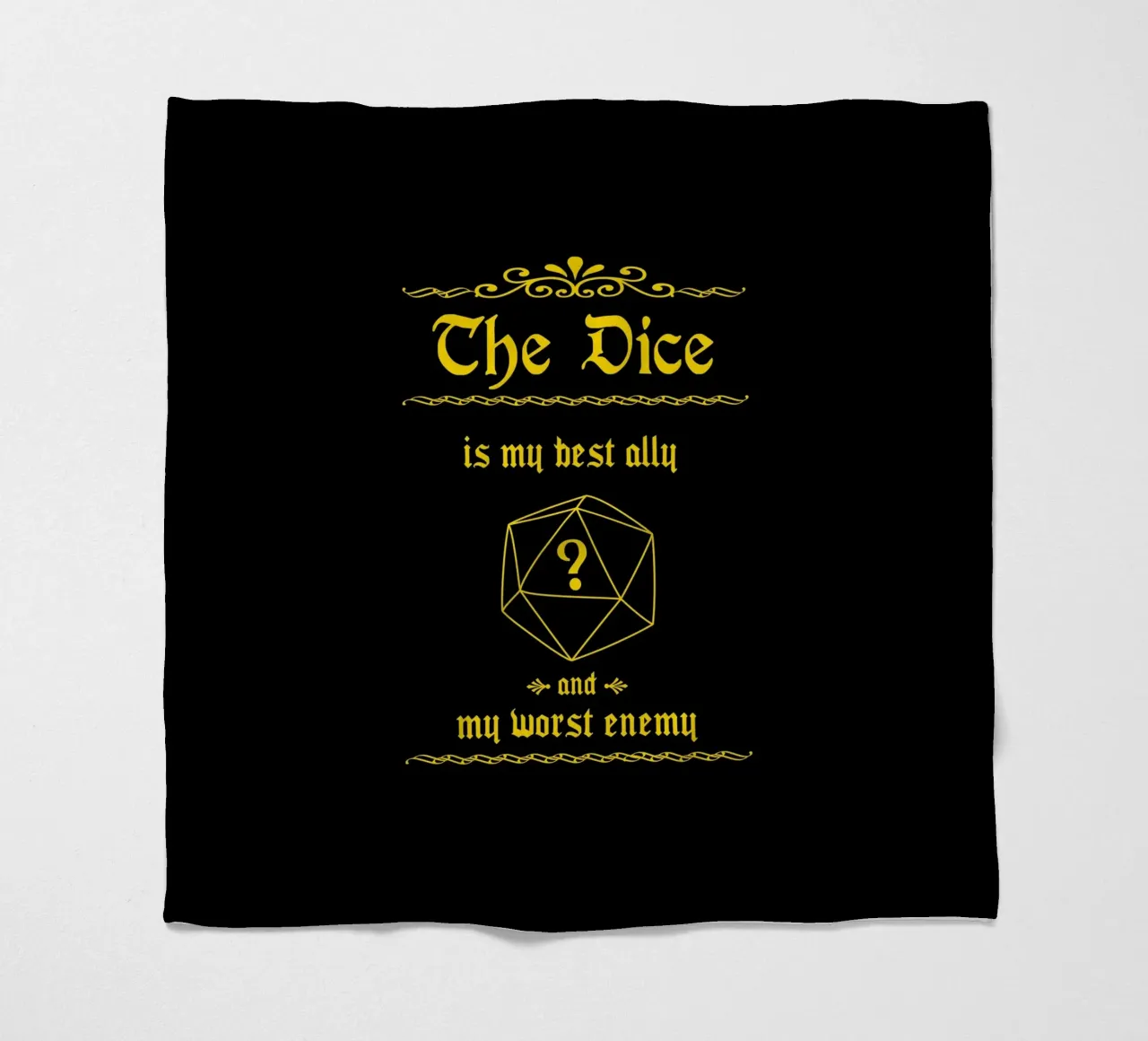 The dice is my best ally and my worst enemy fleece blanket by Loobs