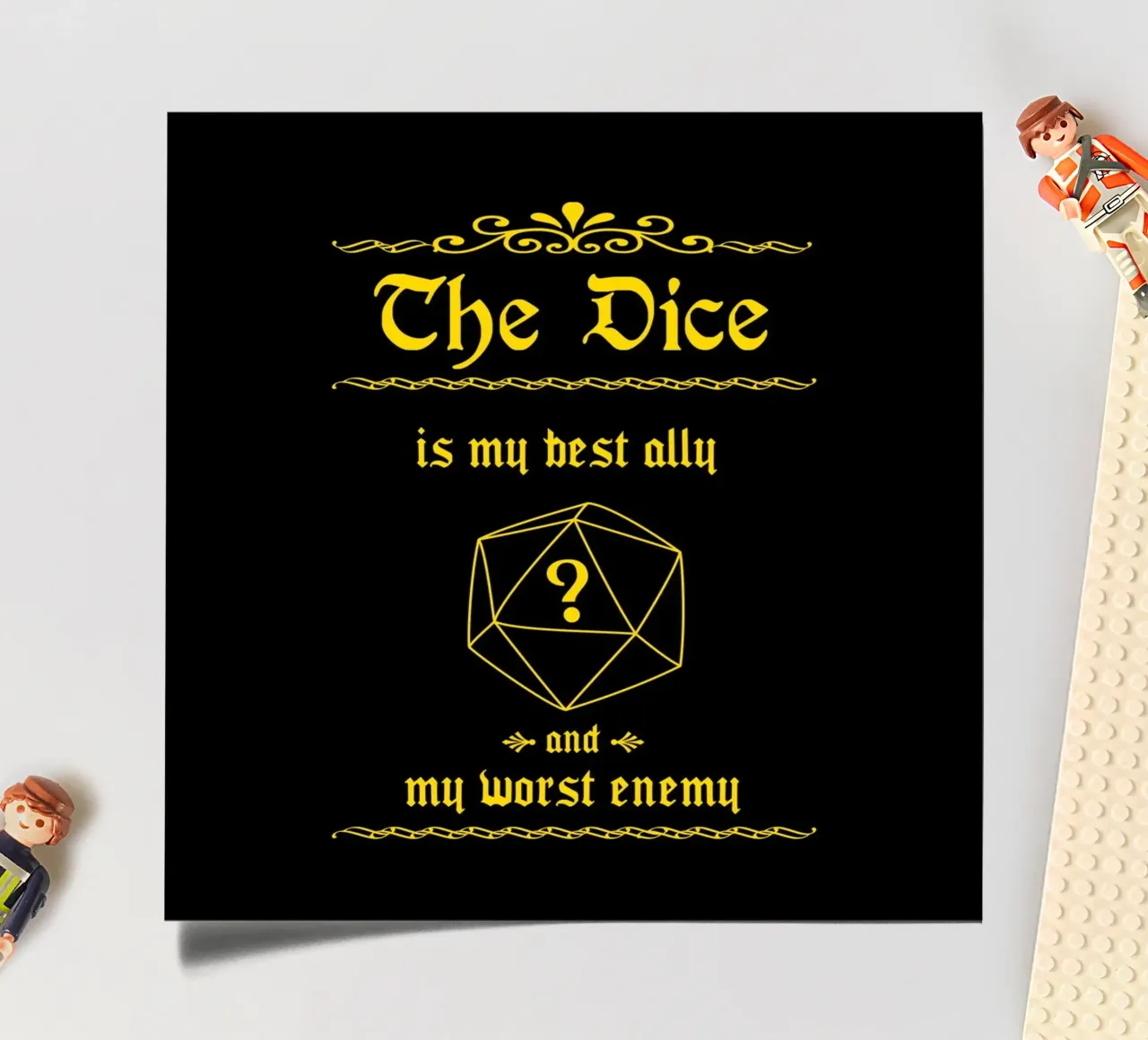 The dice is my best ally and my worst enemy sticker sheet by Loobs